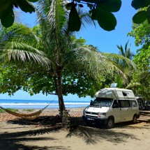 Our campsite on Playa Dominical